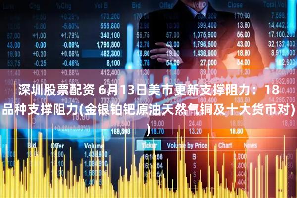 深圳股票配资 6月13日美市更新支撑阻力：18品种支撑阻力(金银铂钯原油天然气铜及十大货币对)